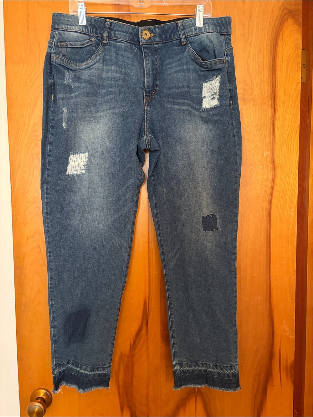 Relativity Distressed Dark Blue Jeans